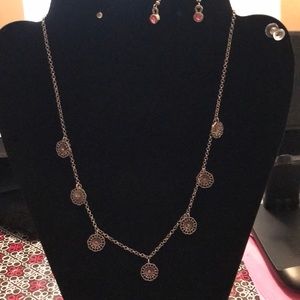 Ladies jewelry silver and pink